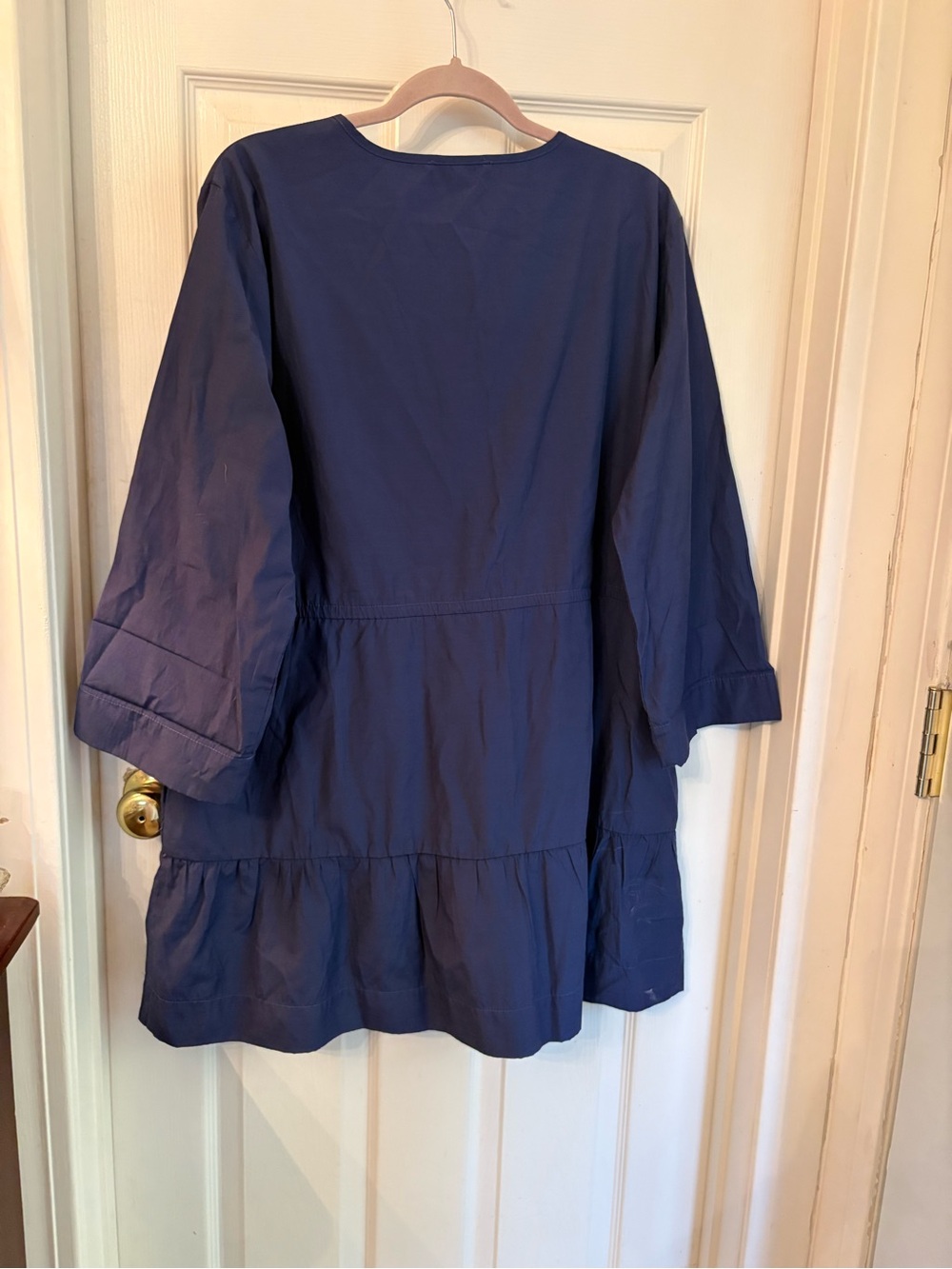 Pomander Place Pleated Tunic Dress in Deep Blue - Picture 3 of 5
